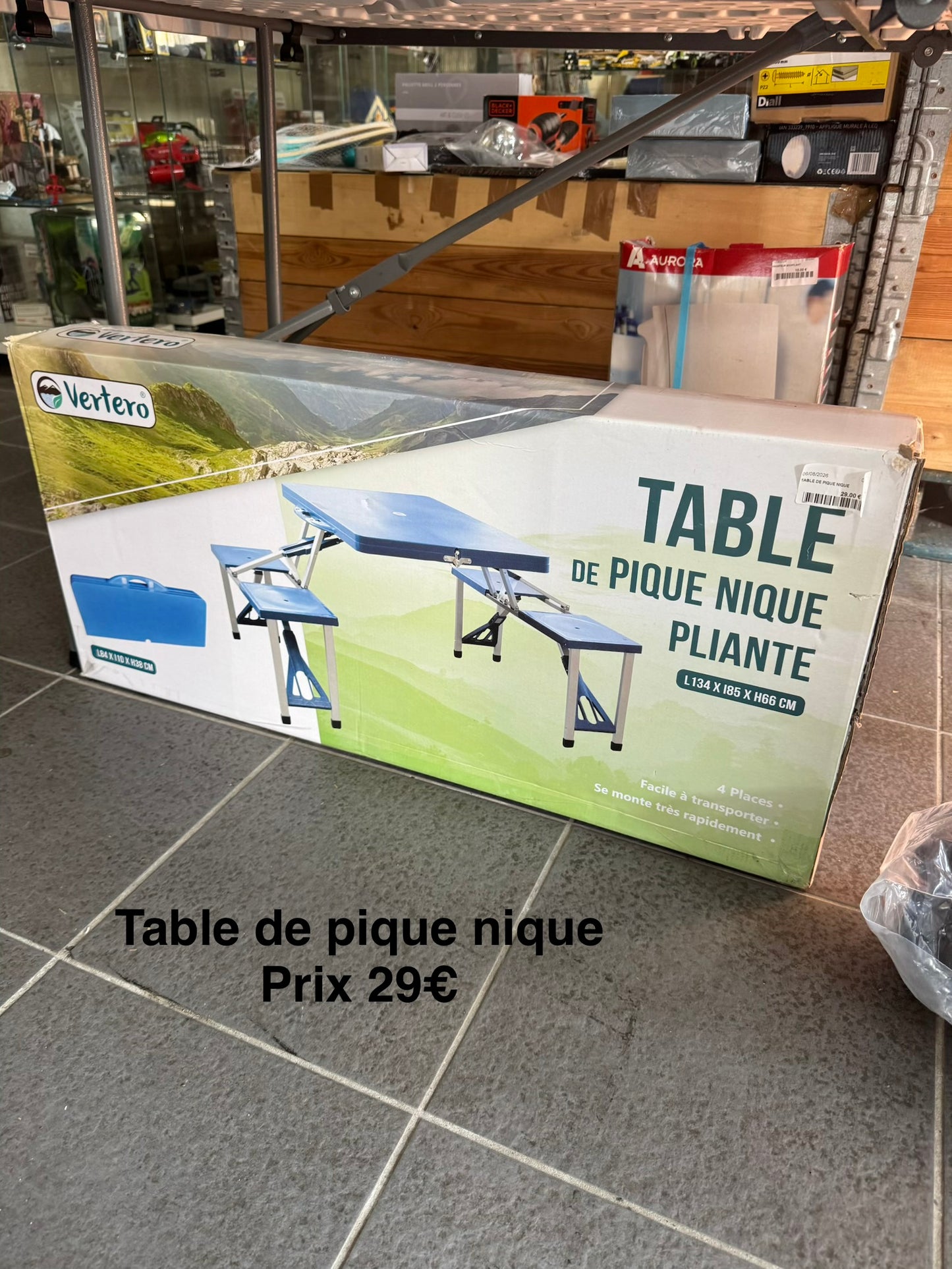 Table de pique nique pliante 066031