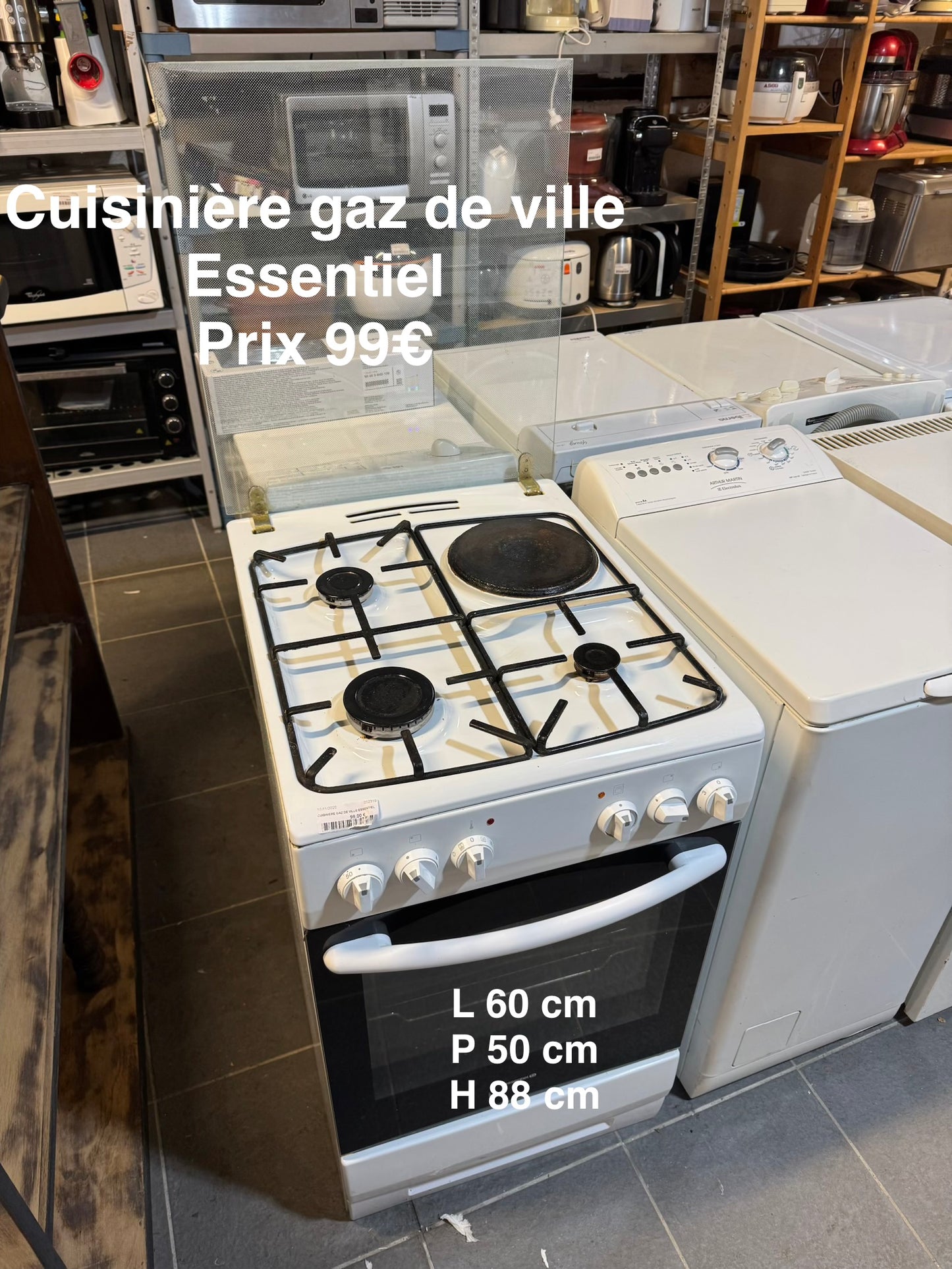 Cuisinière Gaz de ville essentiel B 052319