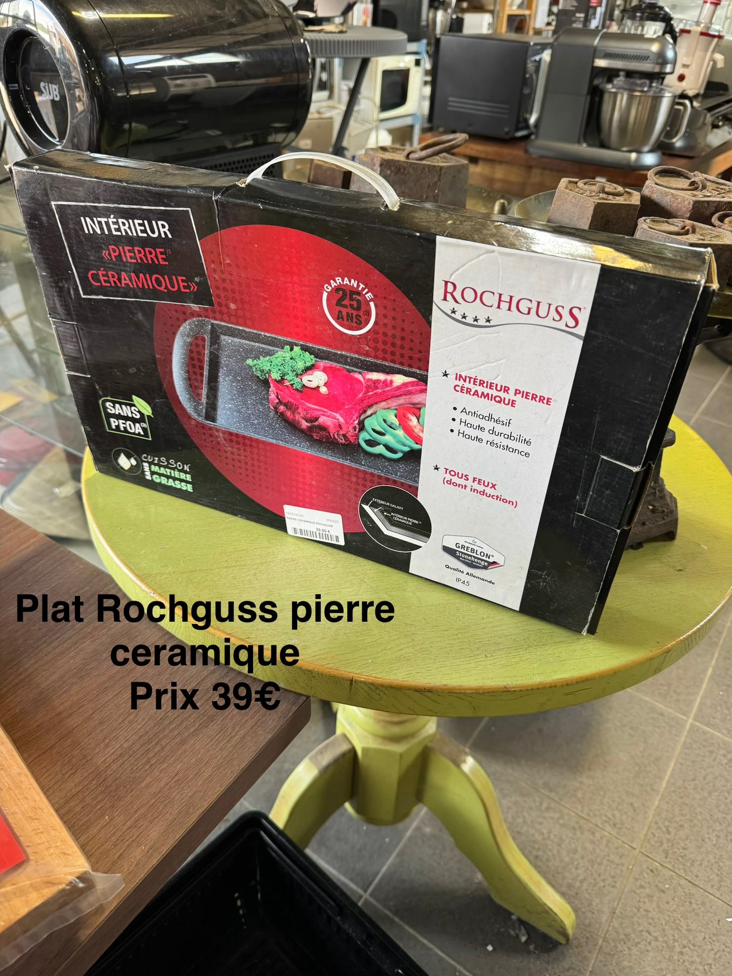 Plat Rochguss pierre céramique 066895