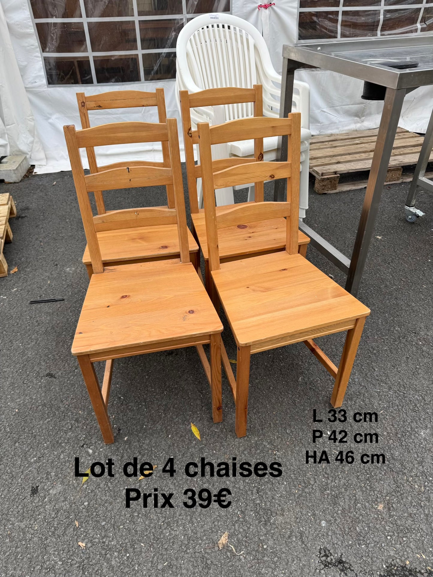 Lot de 4 chaises 051458