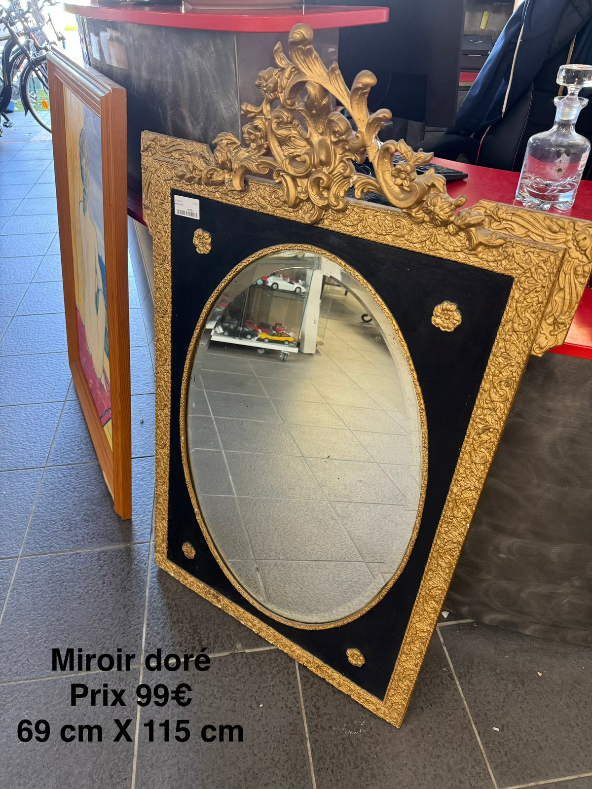 Miroir doré 068496