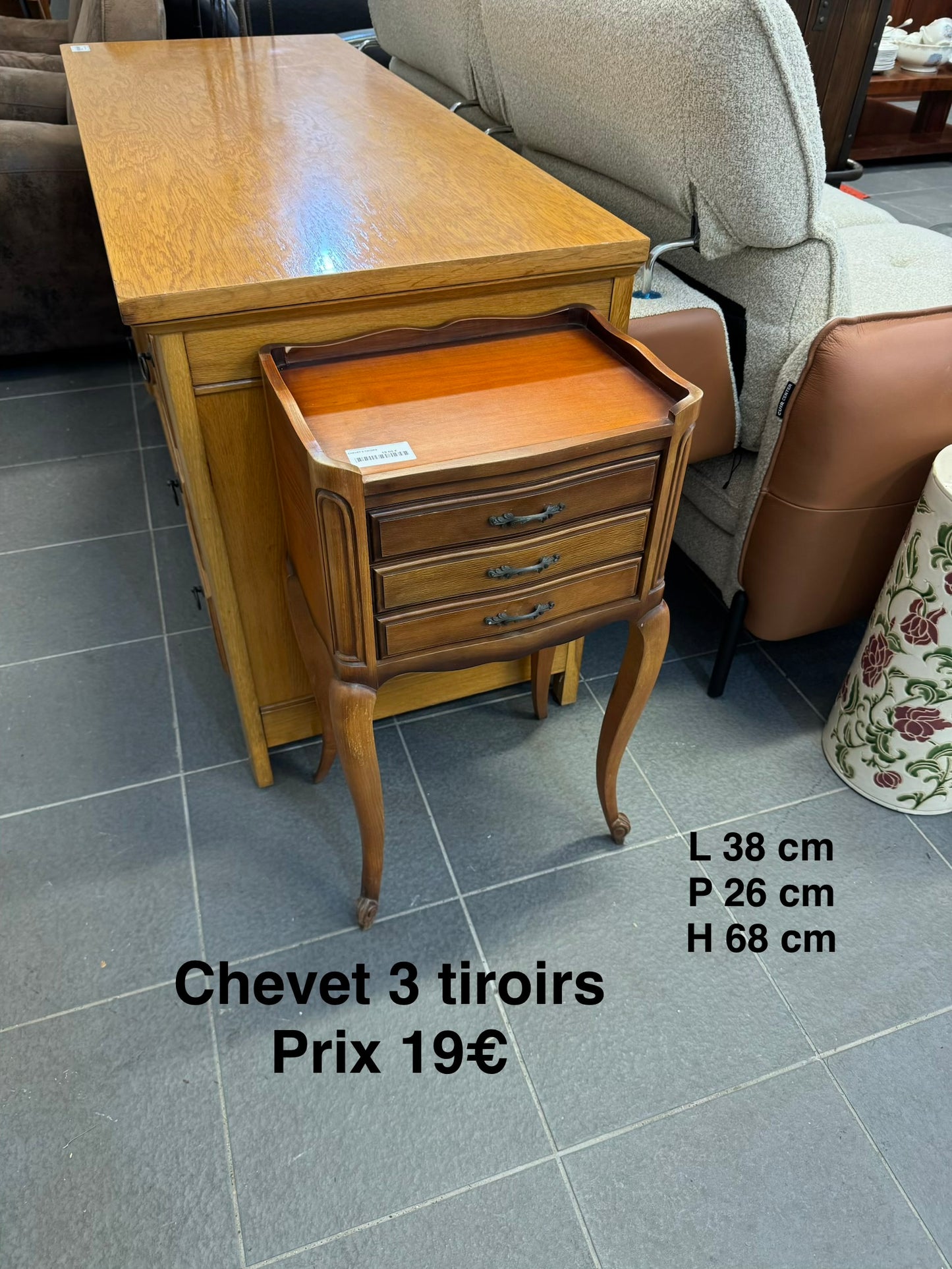 Chevet 3 tiroirs 061541