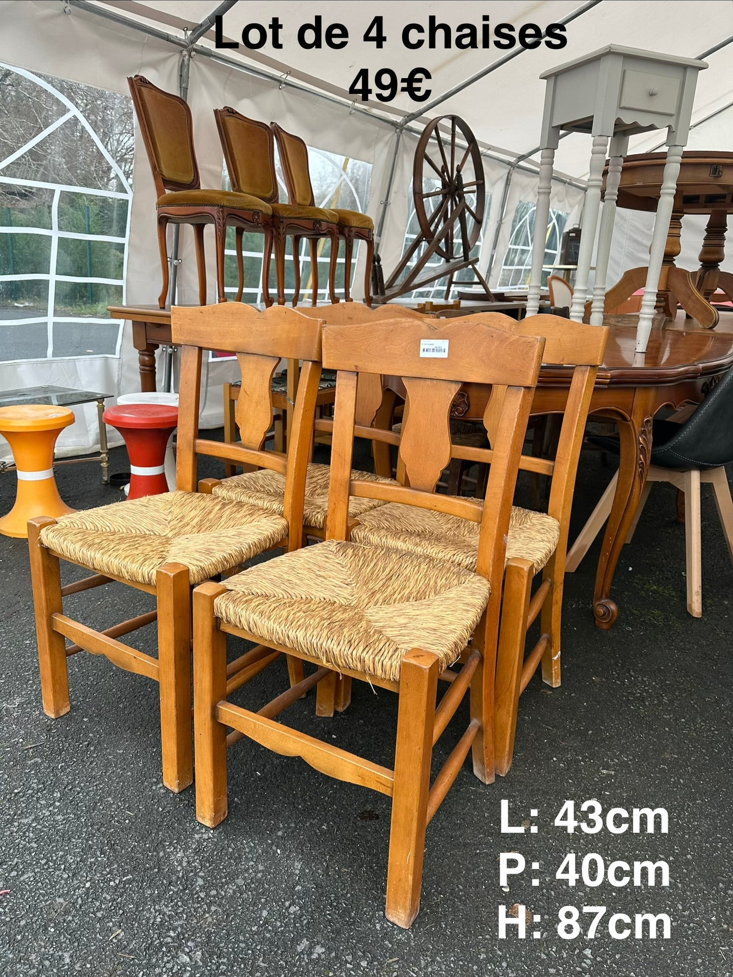 Lot de 4 chaises 057195