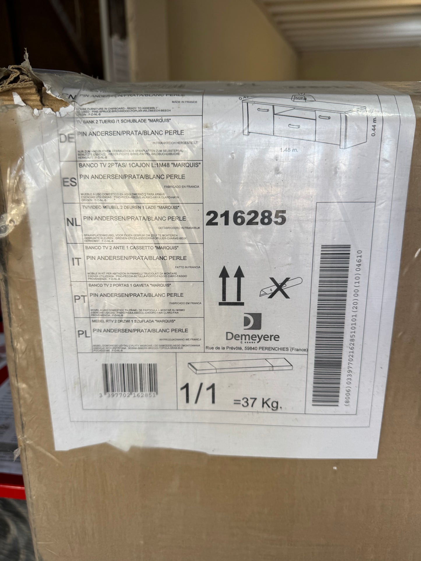 Meuble tv neuf en carton 065865