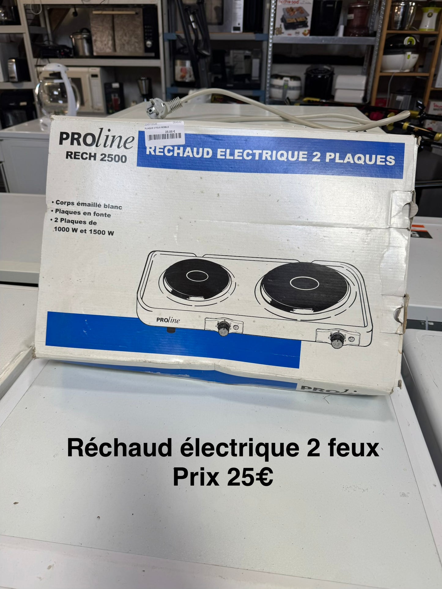 Réchaud électrique 2 plaques 064942