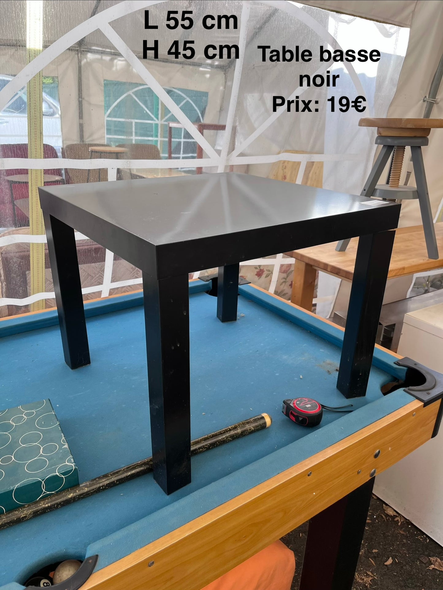 Table basse noir 067325