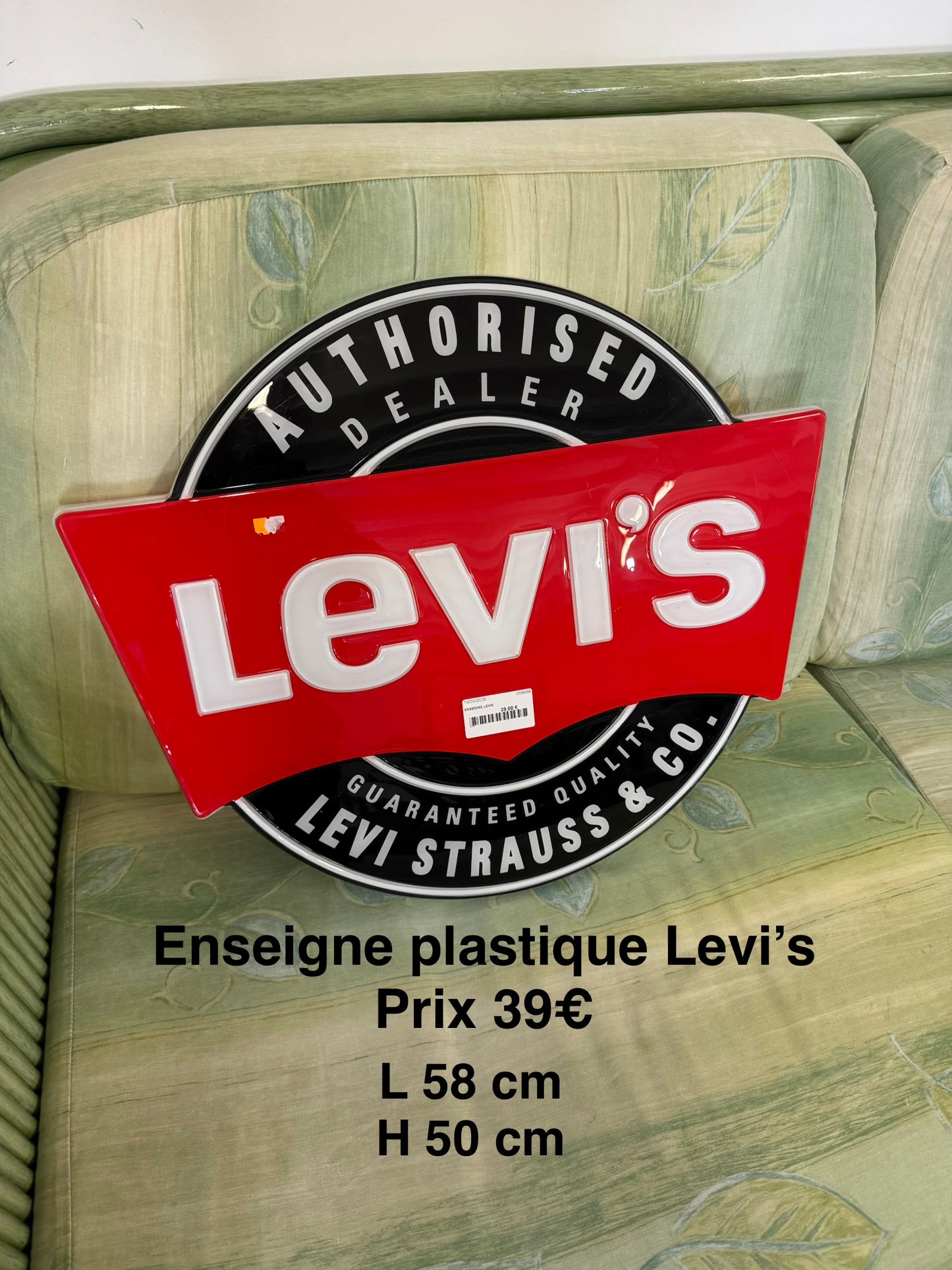 Enseigne plastique Levi’s 058898