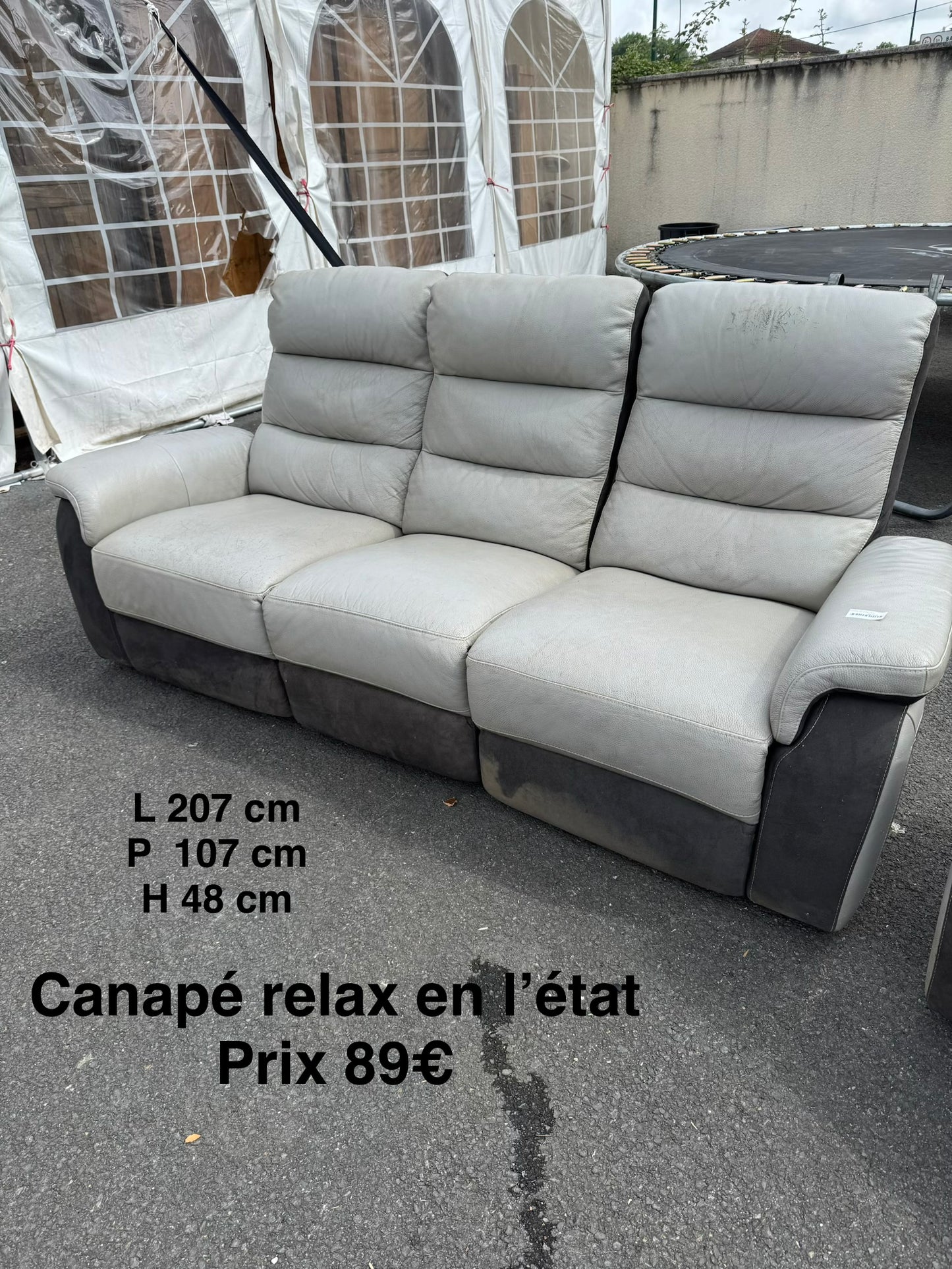 Canapé relax en l’état 062892