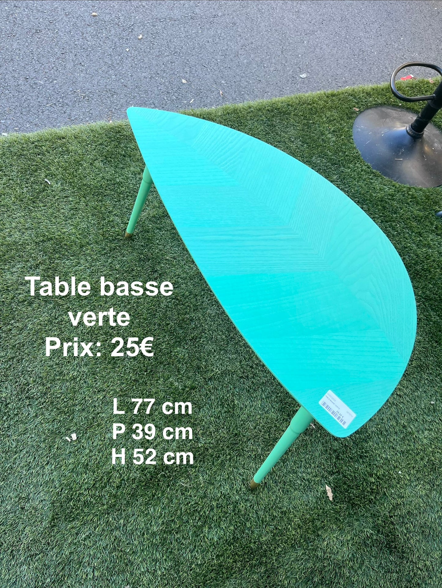 Table basse verte 067674