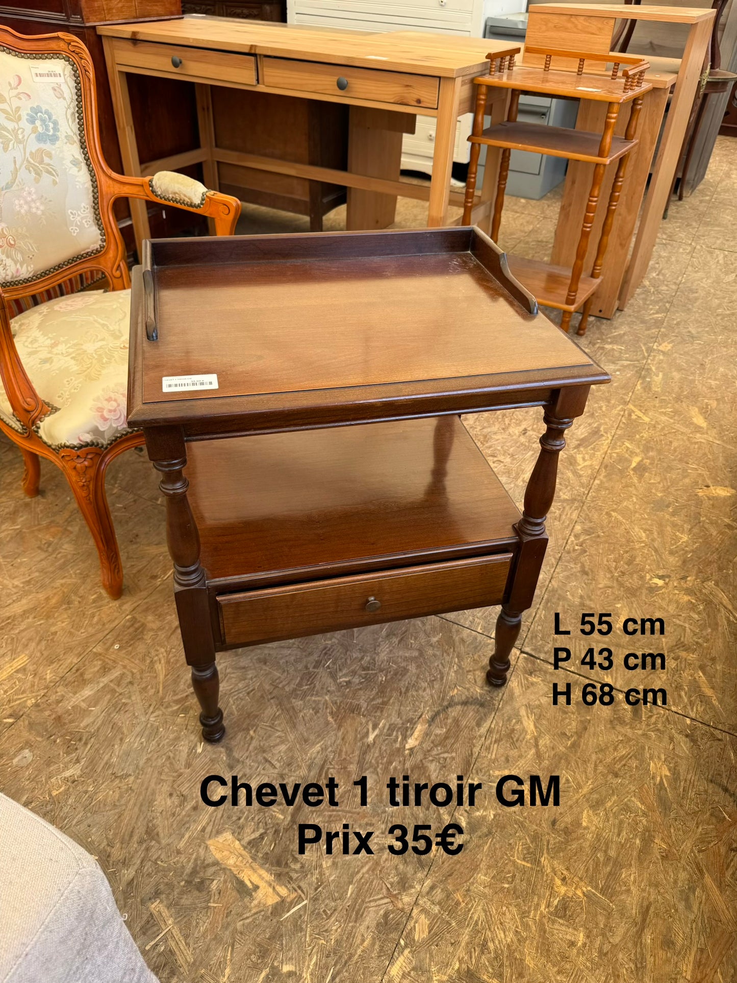 Chevet 1 tiroir GM 065013