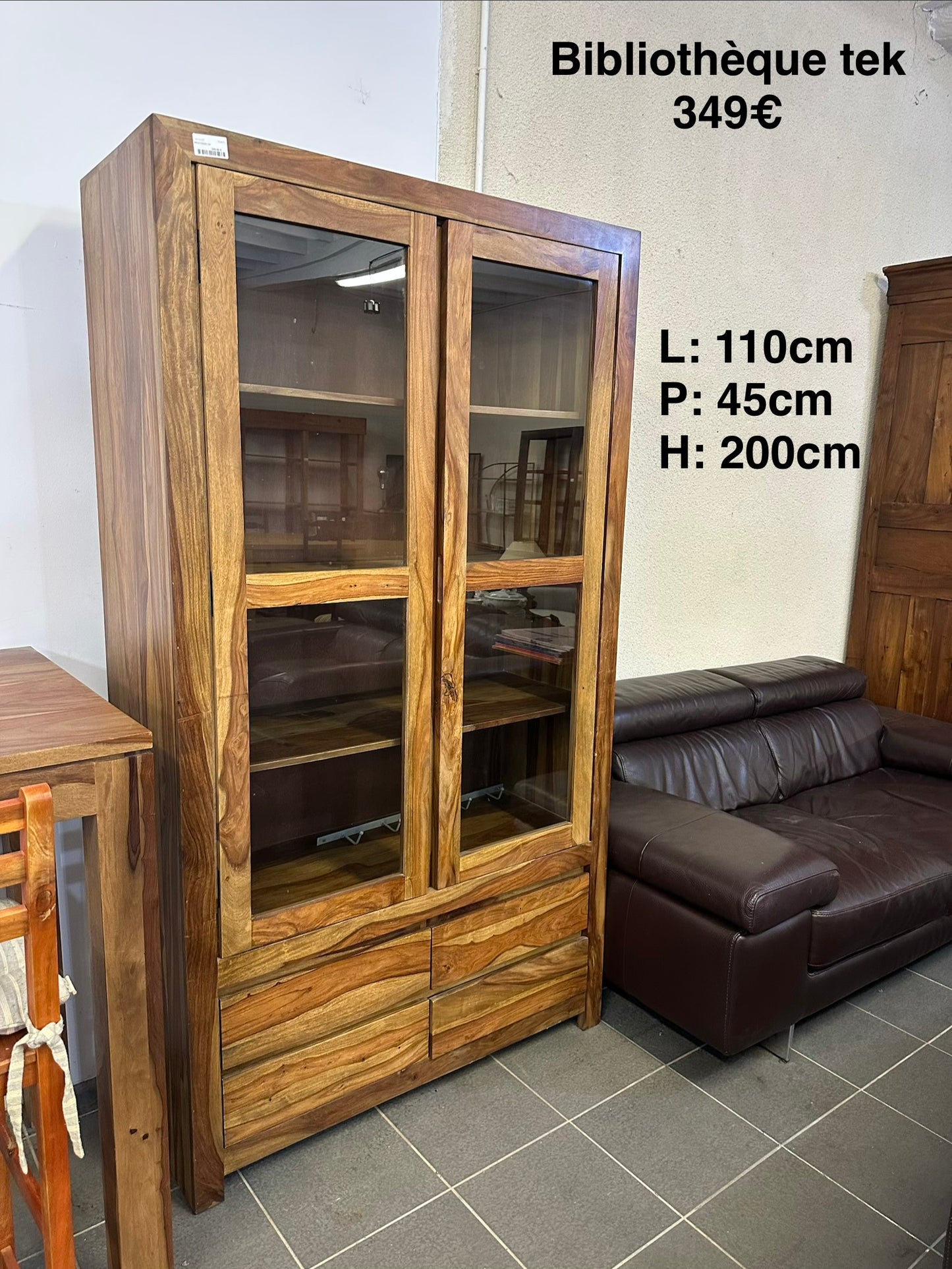 Bibliothèque en tek 064613