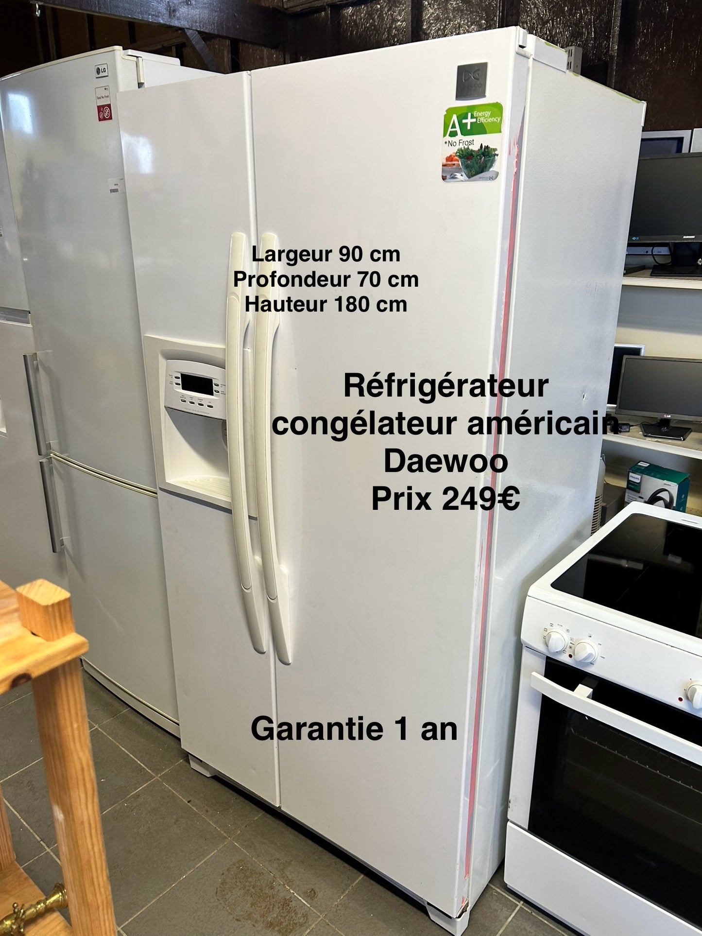 Réfrigérateur congélateur américain Daewoo 047012
