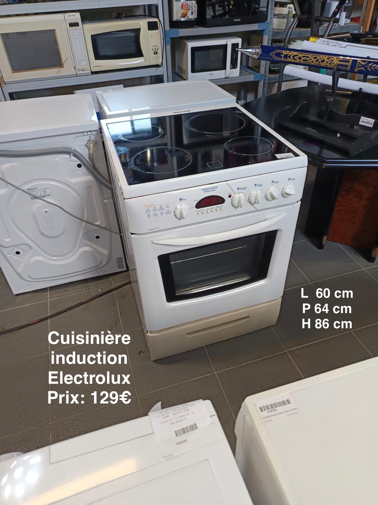 Cuisinière induction Electrolux 064150