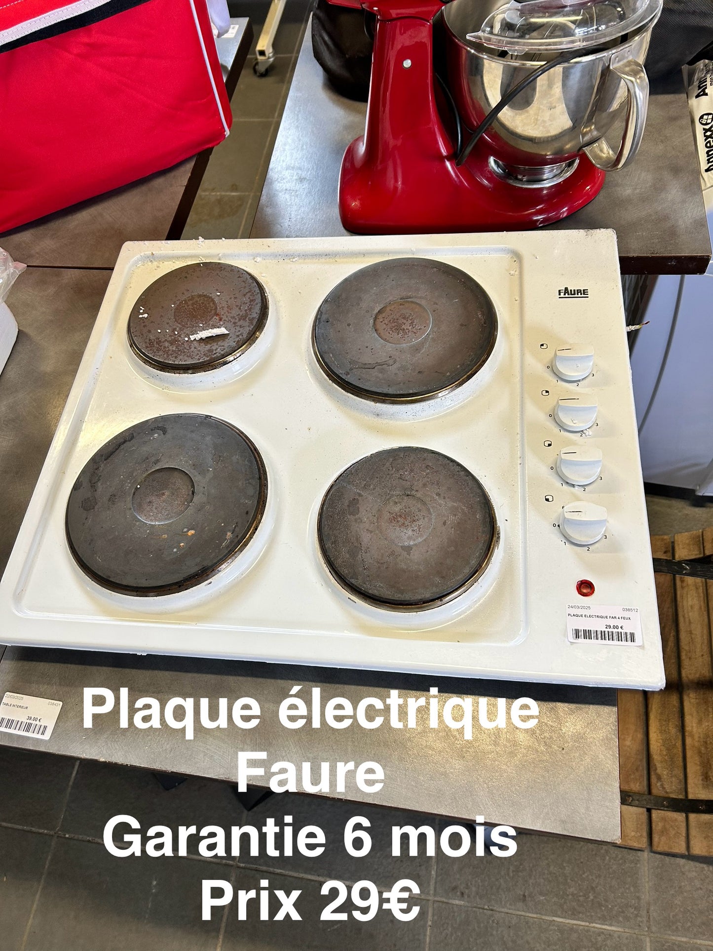 Plaque électrique Faure