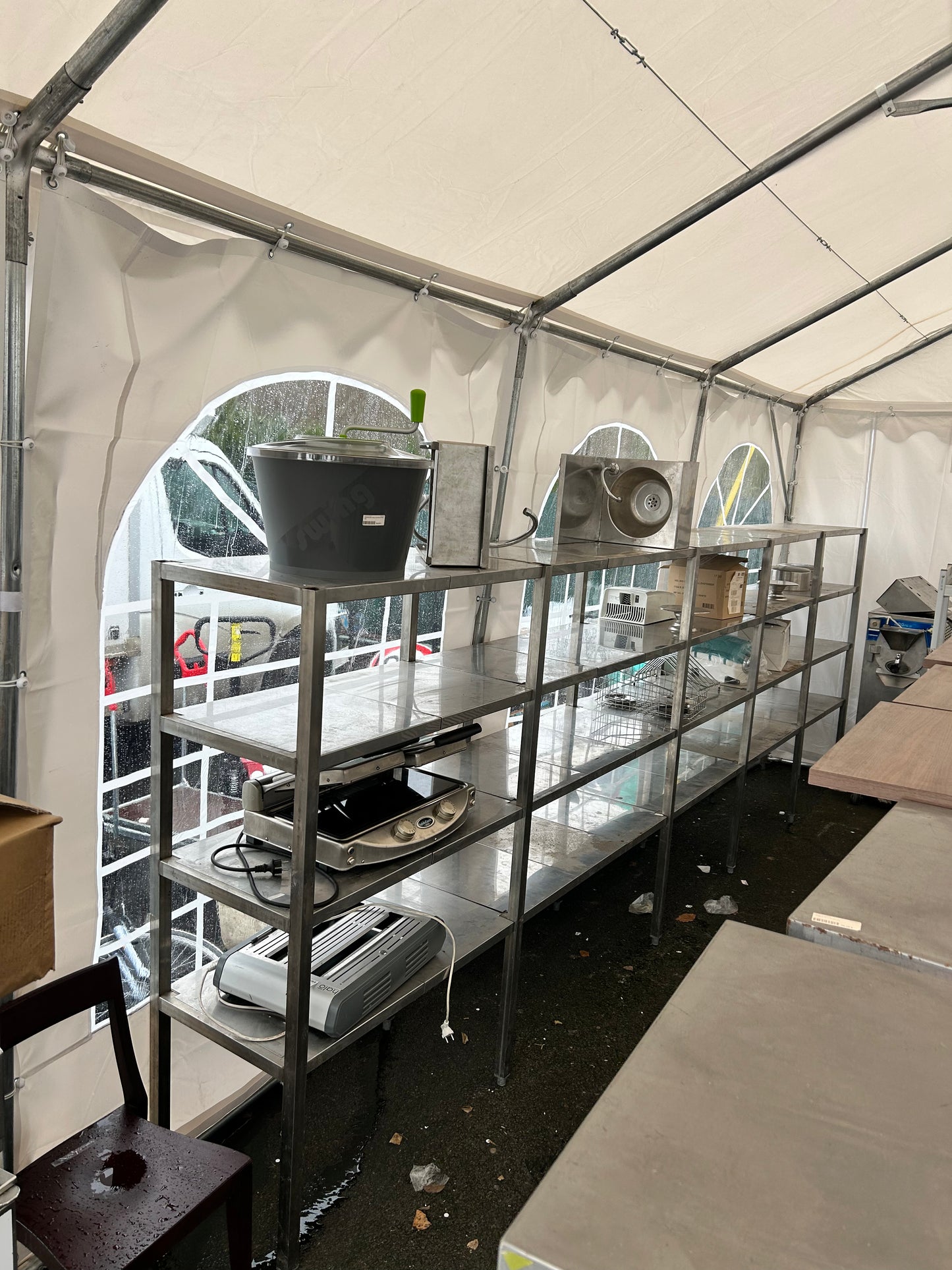 Rang d’étagères inox professionnel 037941