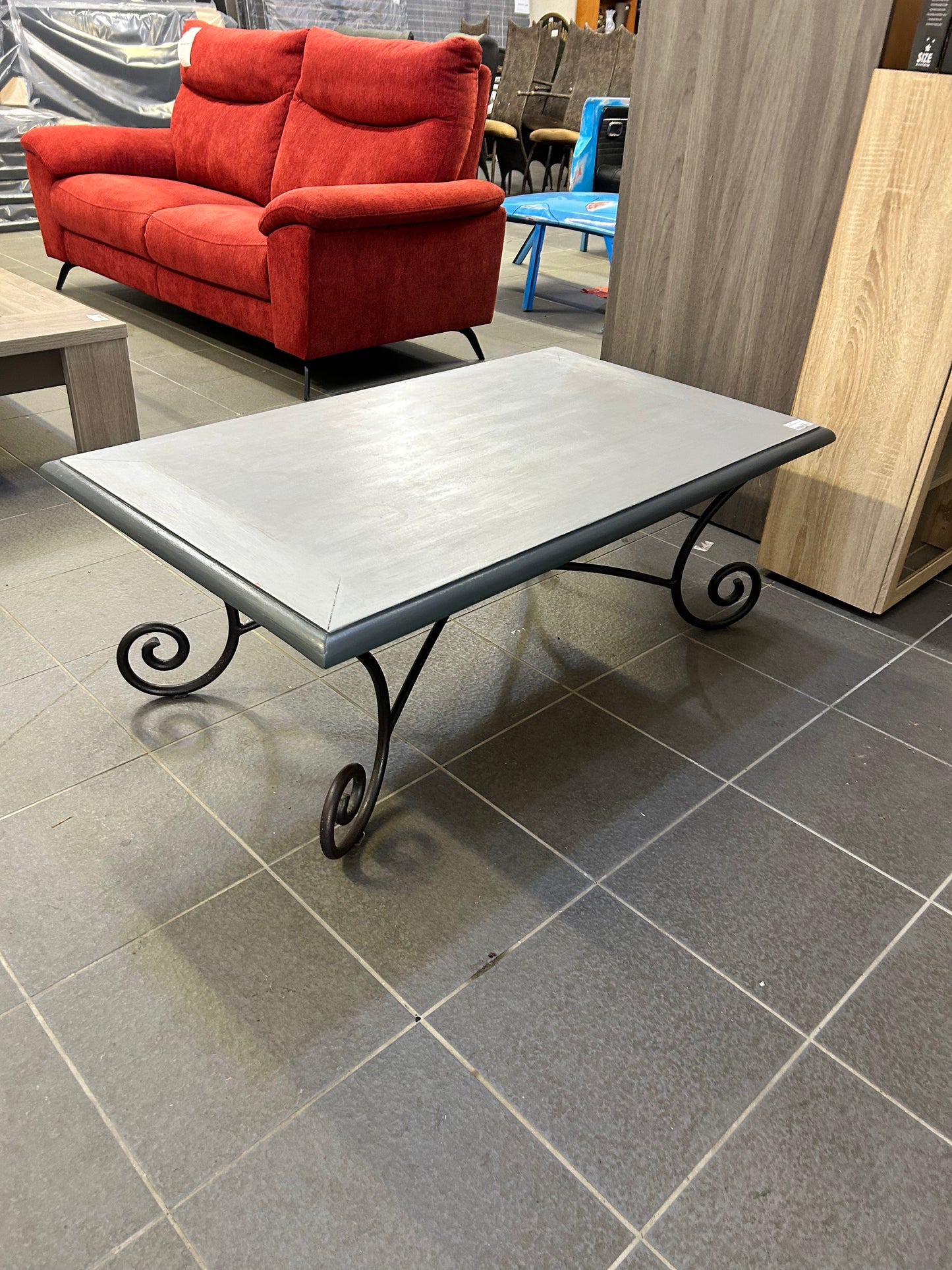 Table basse maison du monde repeinte 046353
