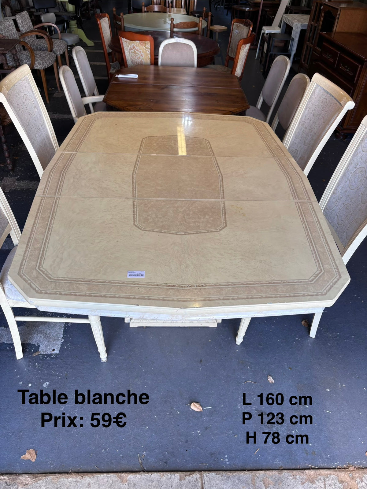 Table blanche 069751