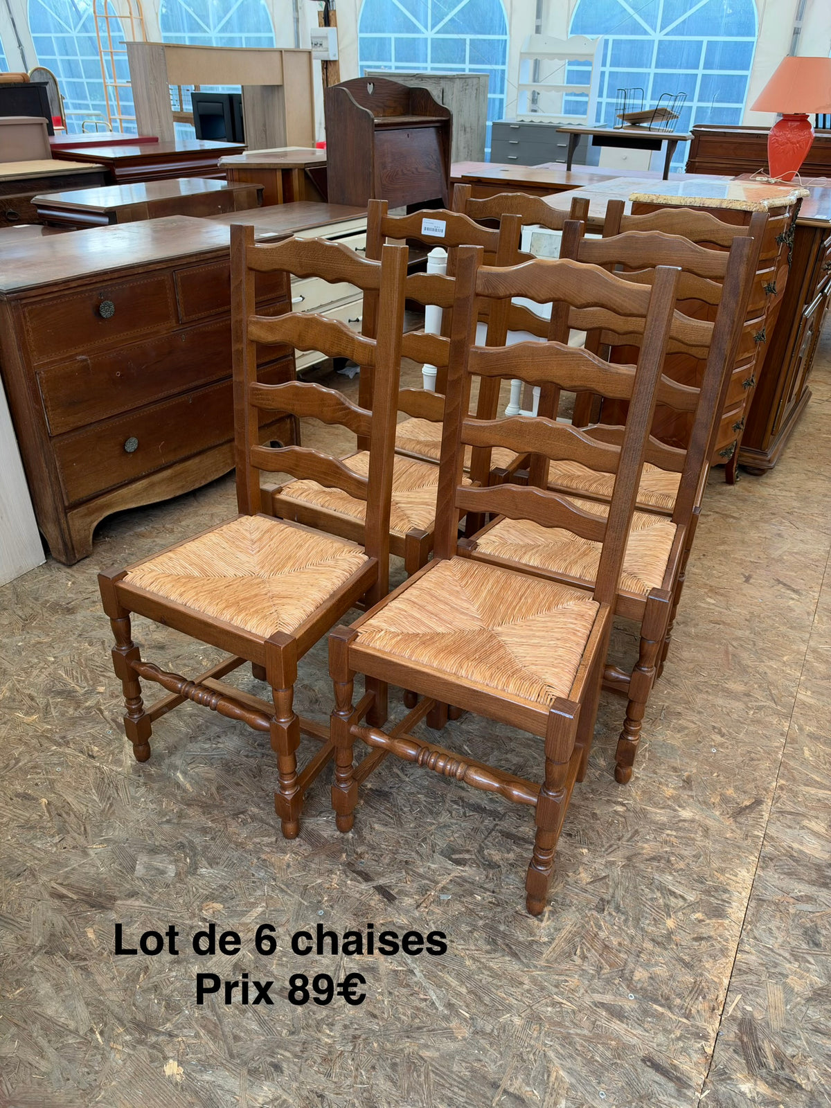 Lot de 6 chaises 069538