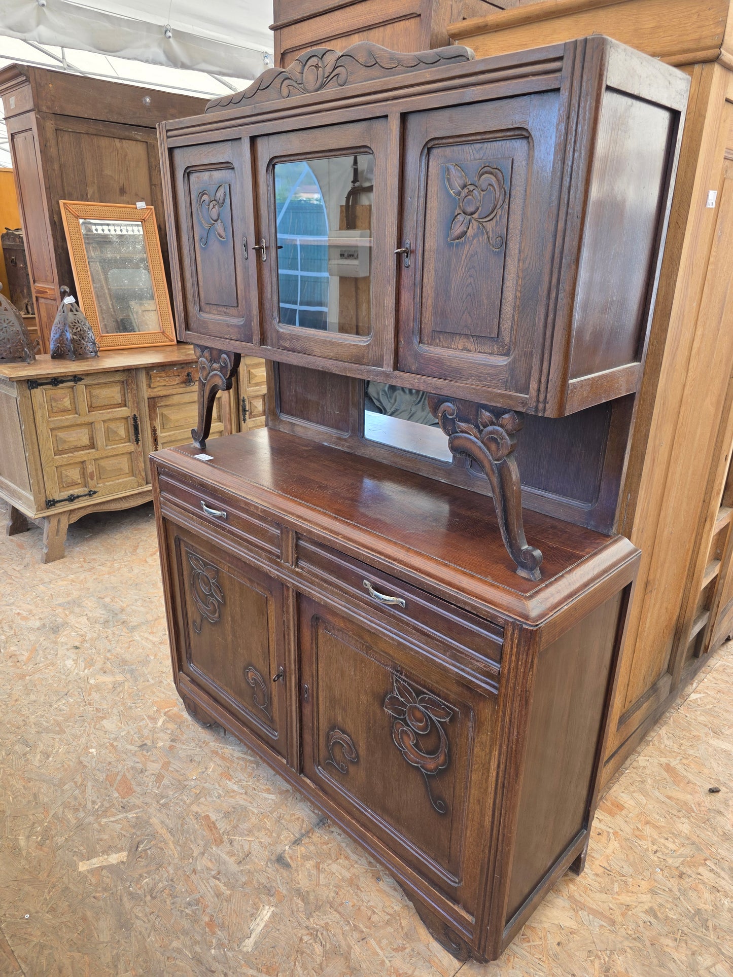 Buffet art déco 2 corps 039400
