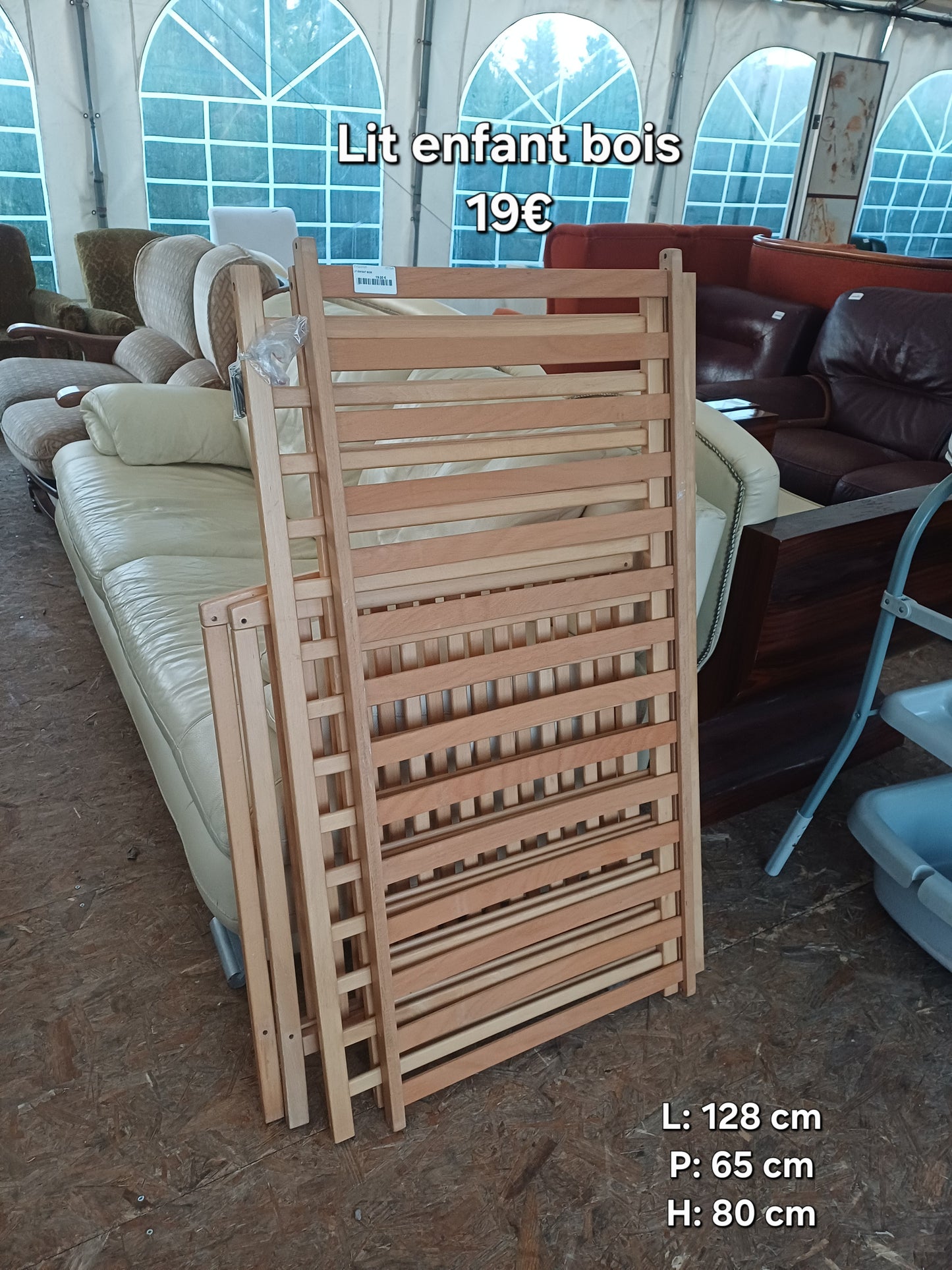 Lit enfant bois 057645