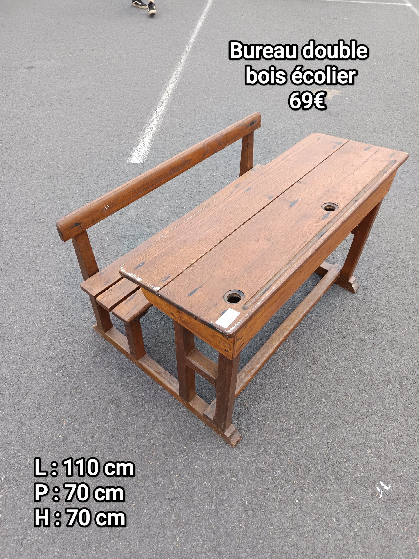 Bureau écolier double 067453