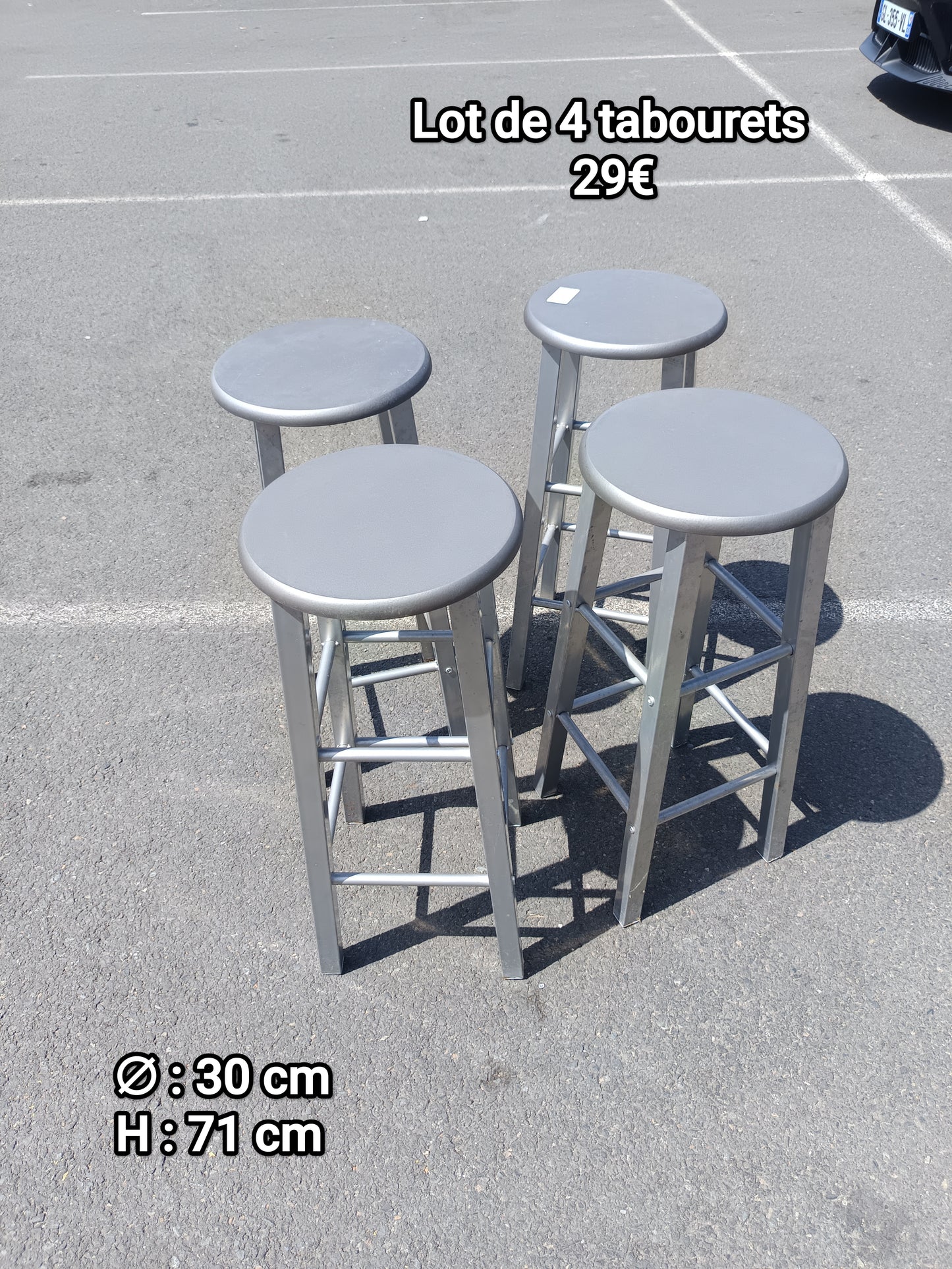 Lot de 4 tabourets 066183