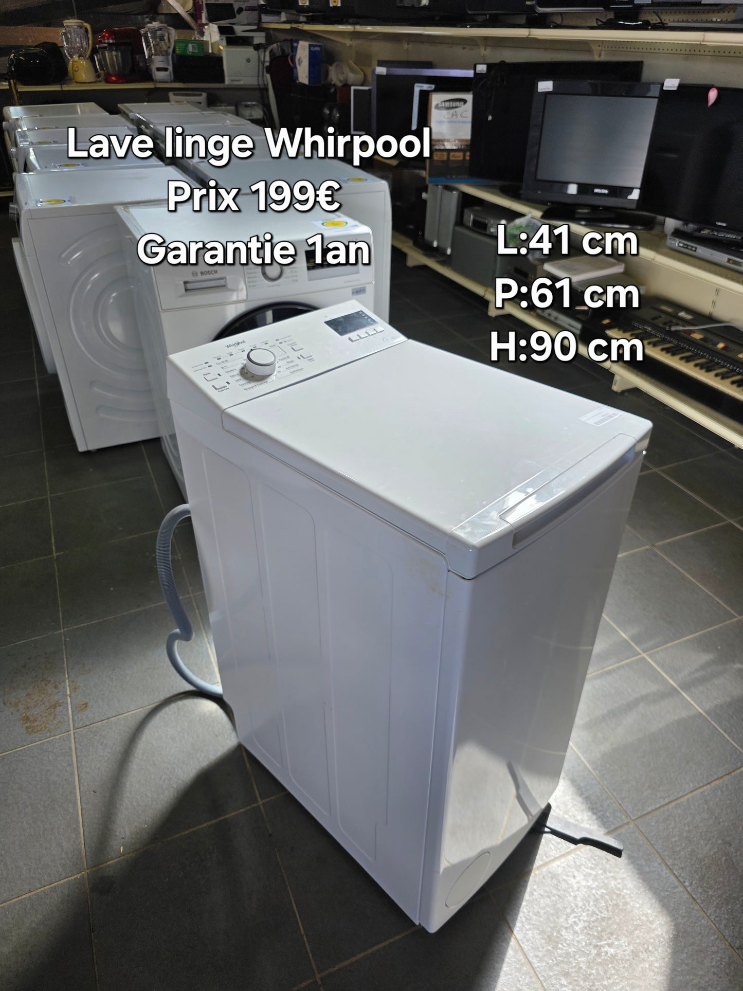 Lave linge Whirpool 6kg 048173