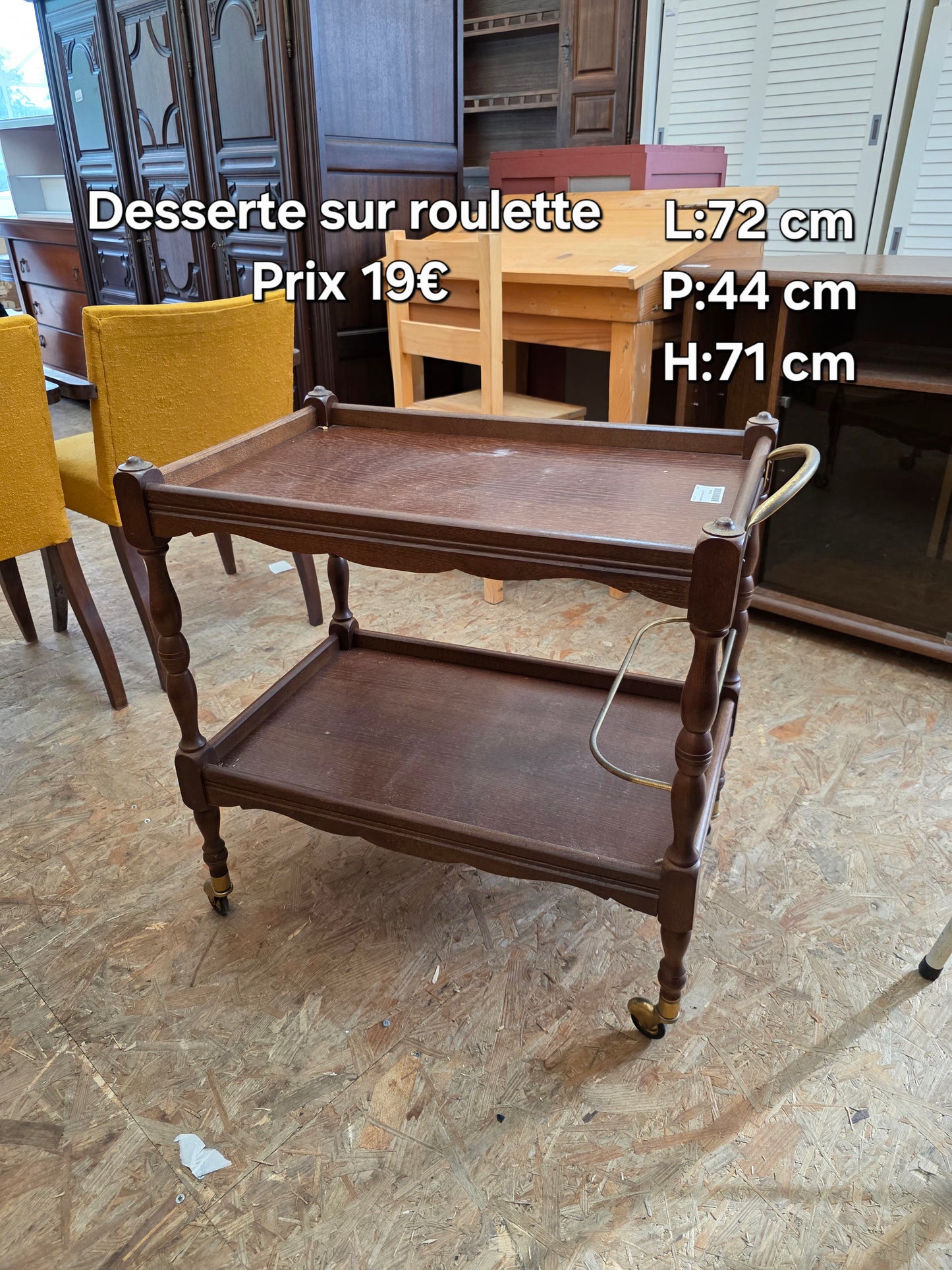 Desserte sur roulette 049525