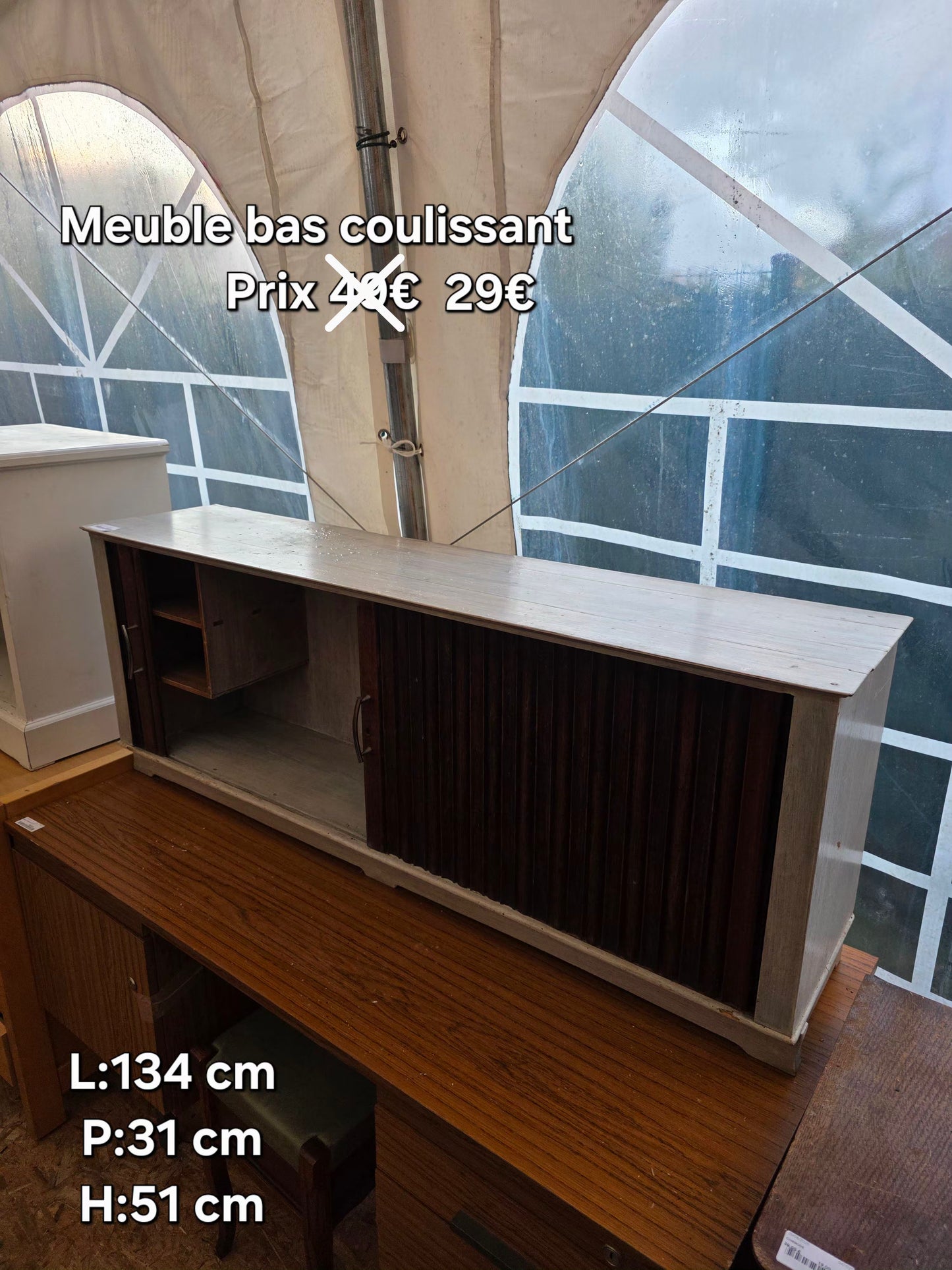 Meuble bas coulissant 054872