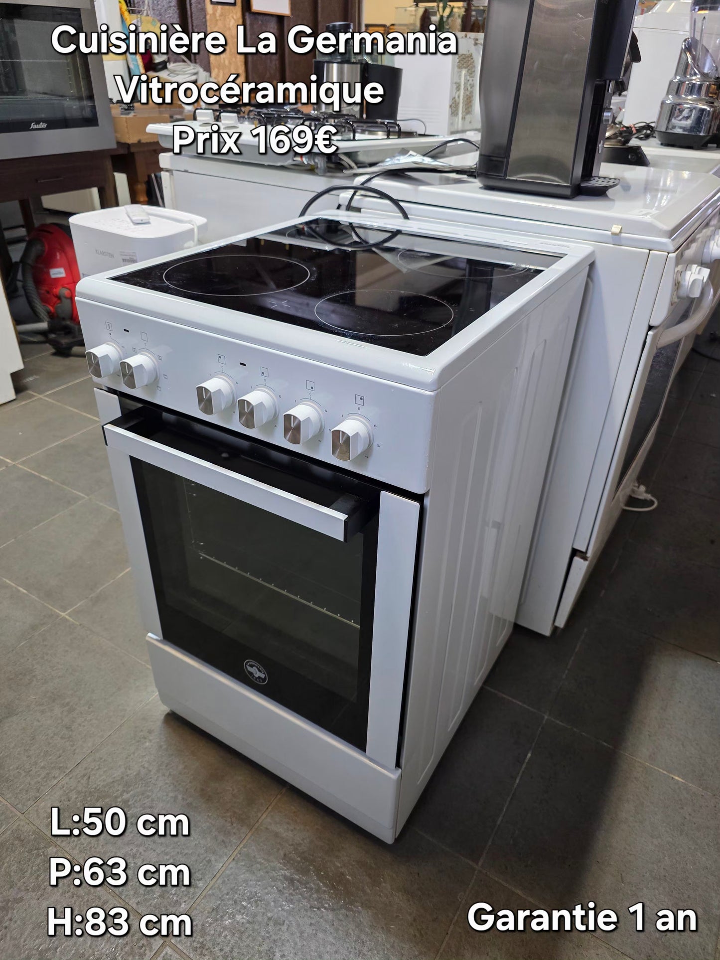 Cuisinière La Germania vitrocéramique 057352