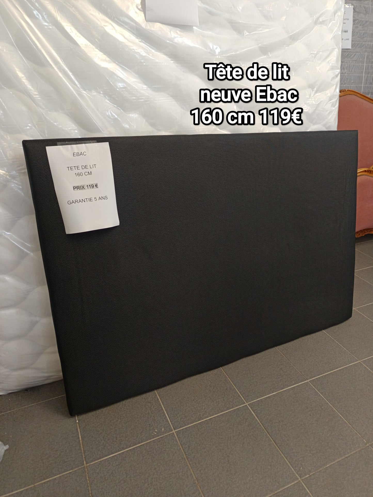 Tête de lit neuve Ebac 160 cm