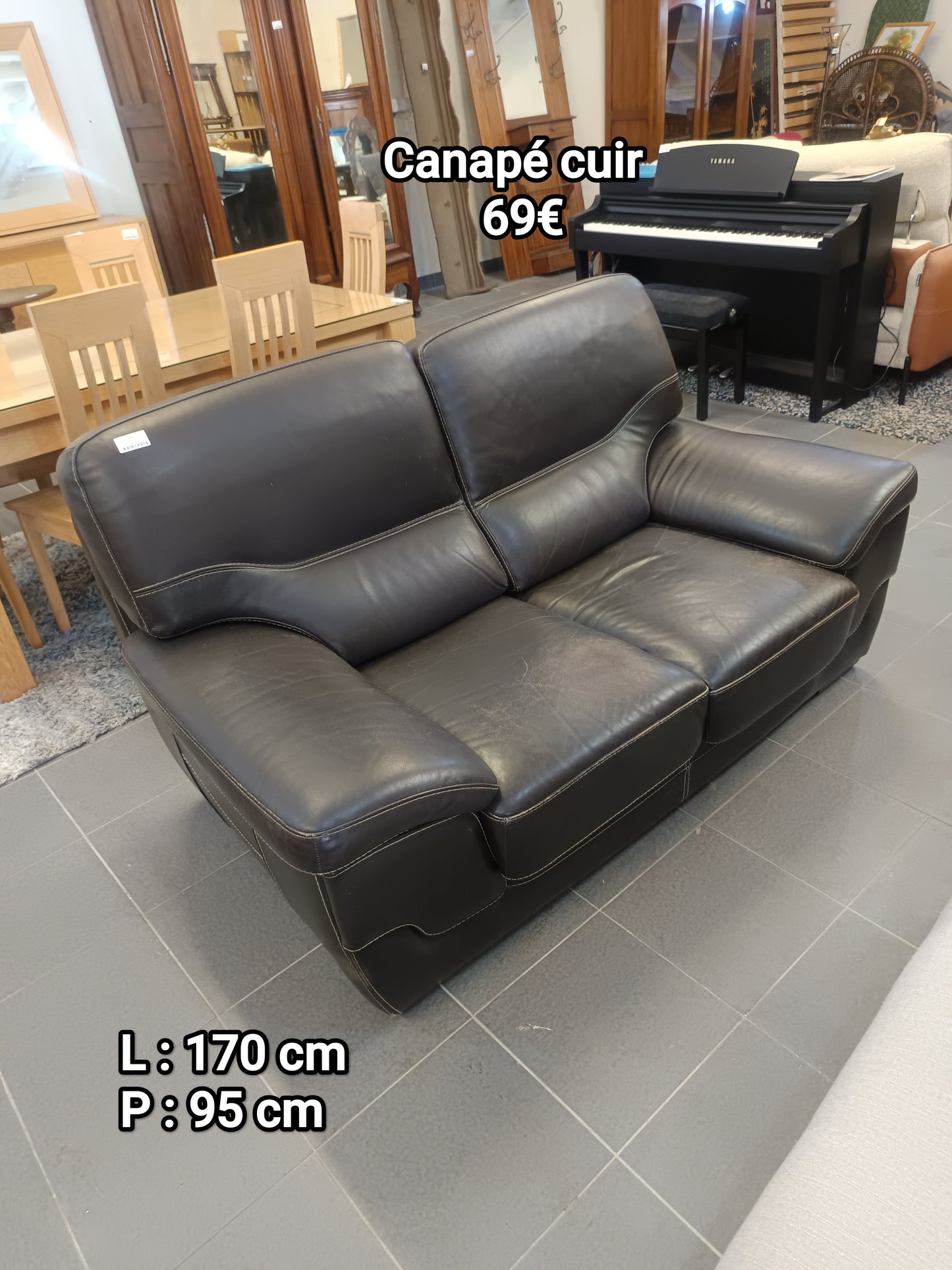 Canapé cuir 063195