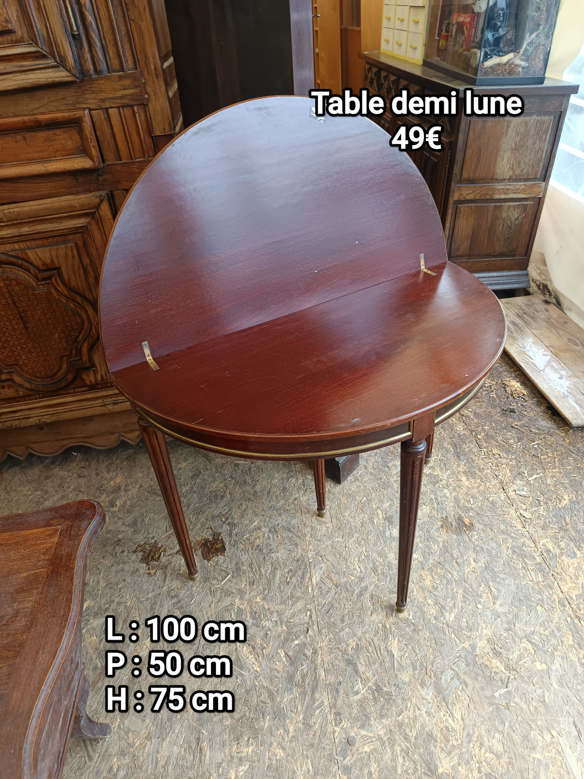 Table demi lune 068363