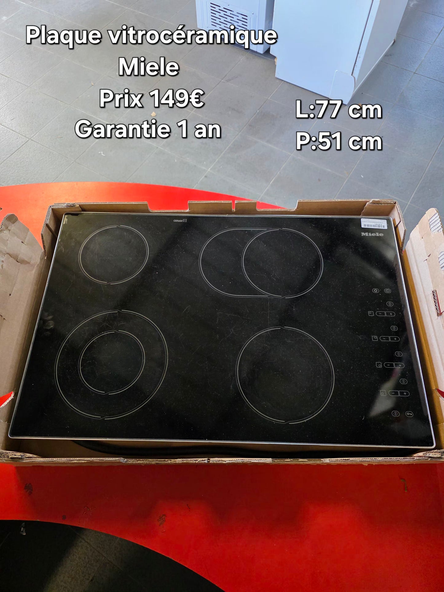 Plaque vitrocéramique Miele 052645