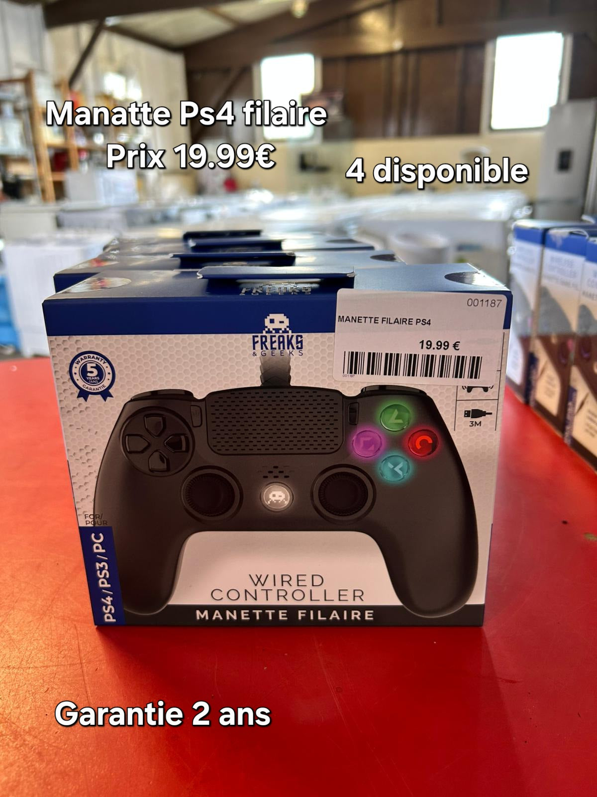 Manette ps4 filaire 001187