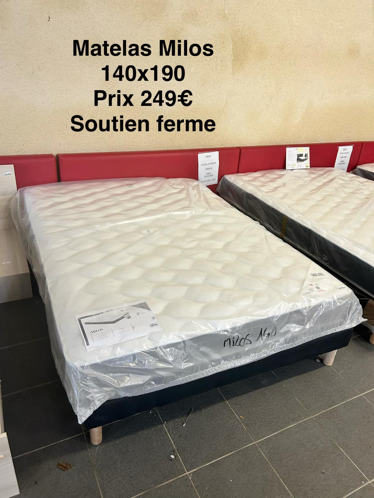 Matelas Ebac modèle Milos 140 cm x 190 cm