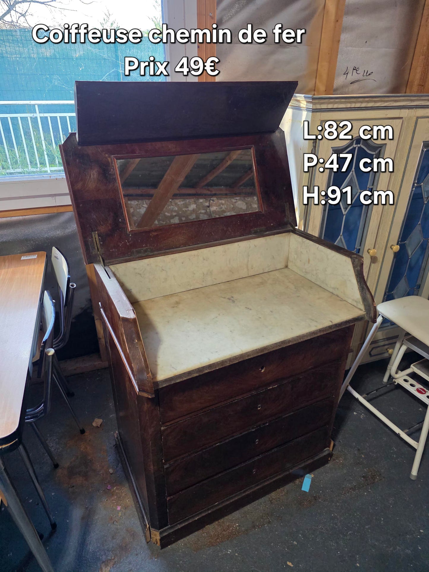 Coiffeuse chemin de fer 050303