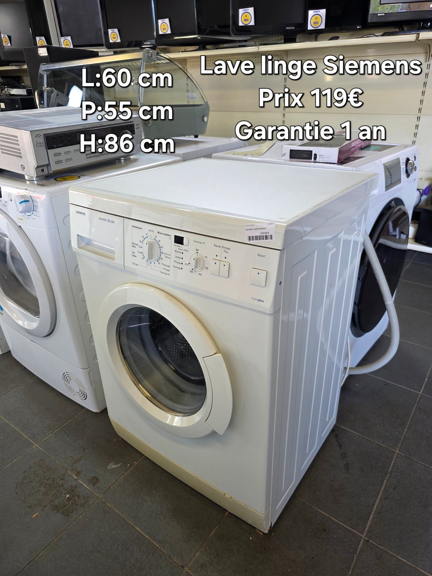 Lave linge Siemens 049513