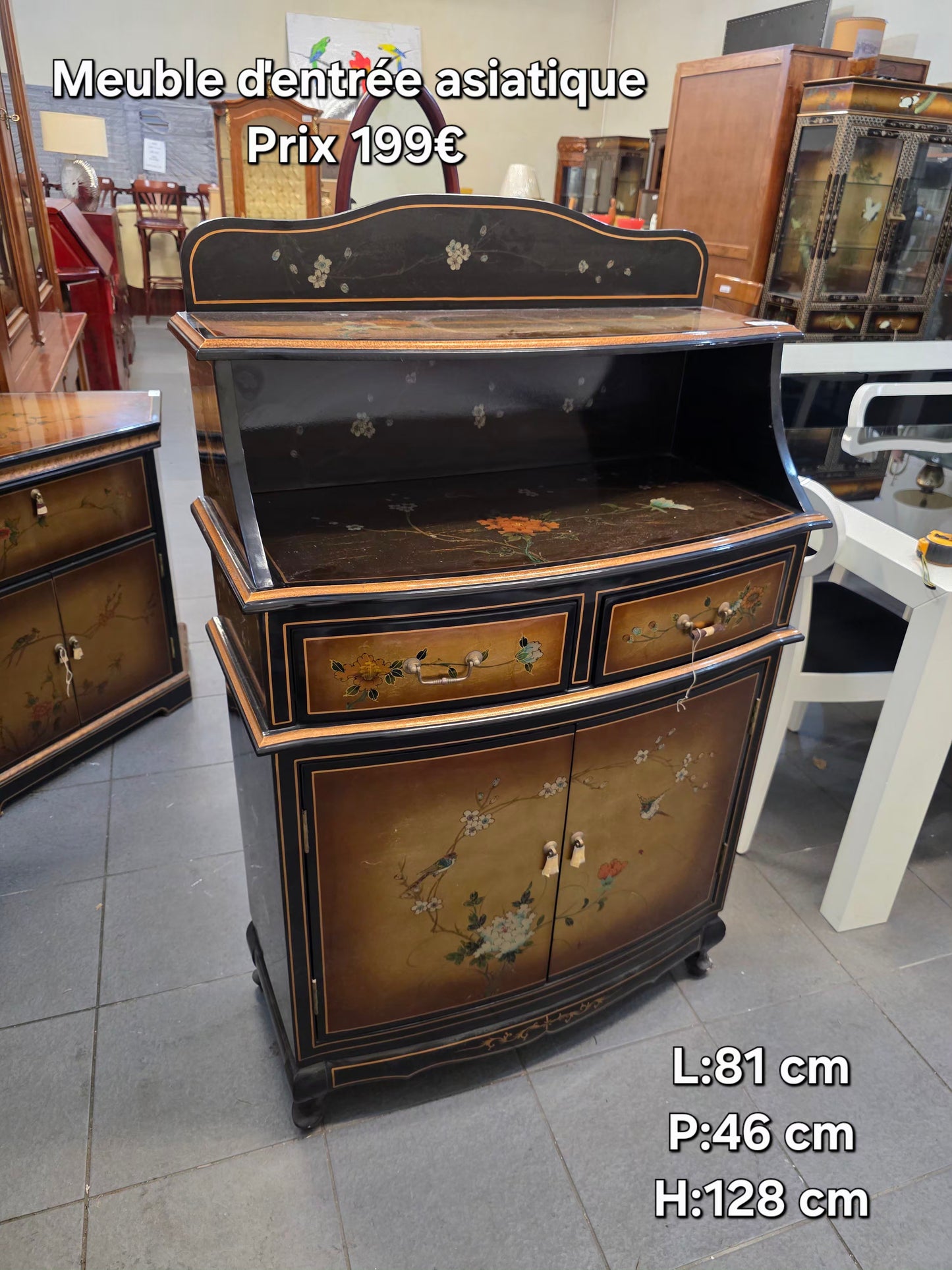 Meuble ďentrée asiatique 053337