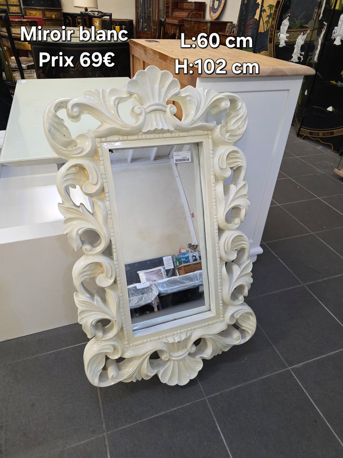 Miroir blanc 049832