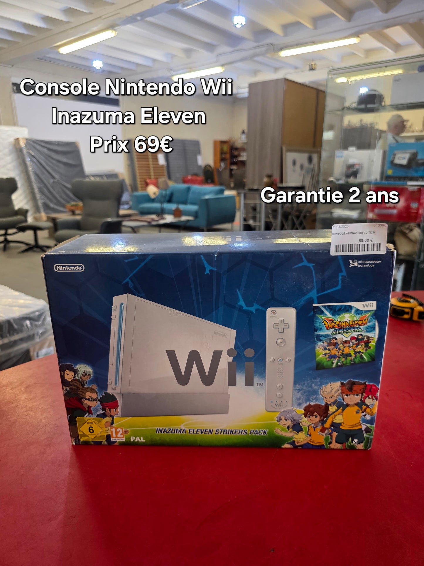 Console Nintendo Wii pack Inazuma Eleven 046390