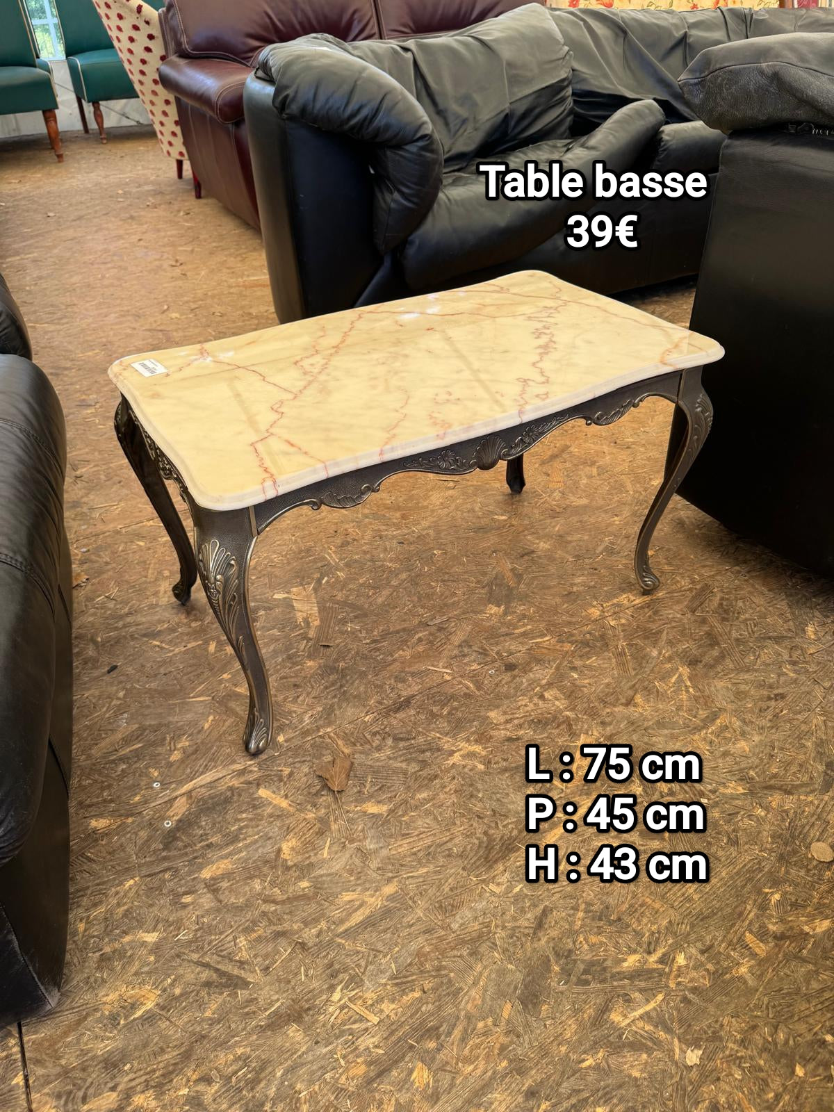 Table basse onyx 062384