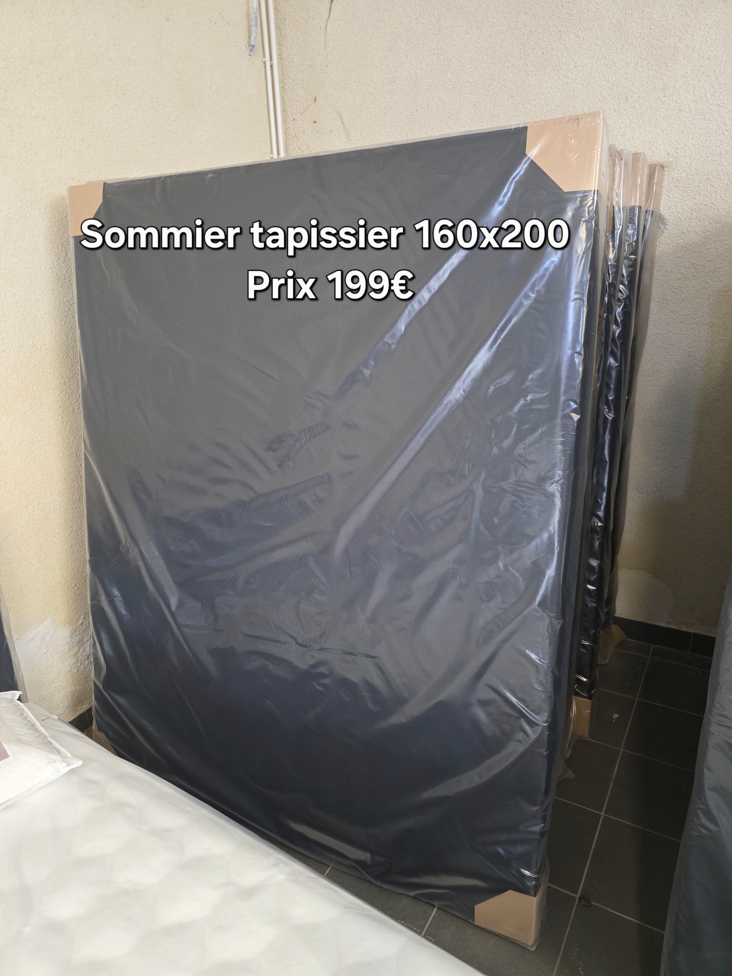 Sommier tapissier 160x200