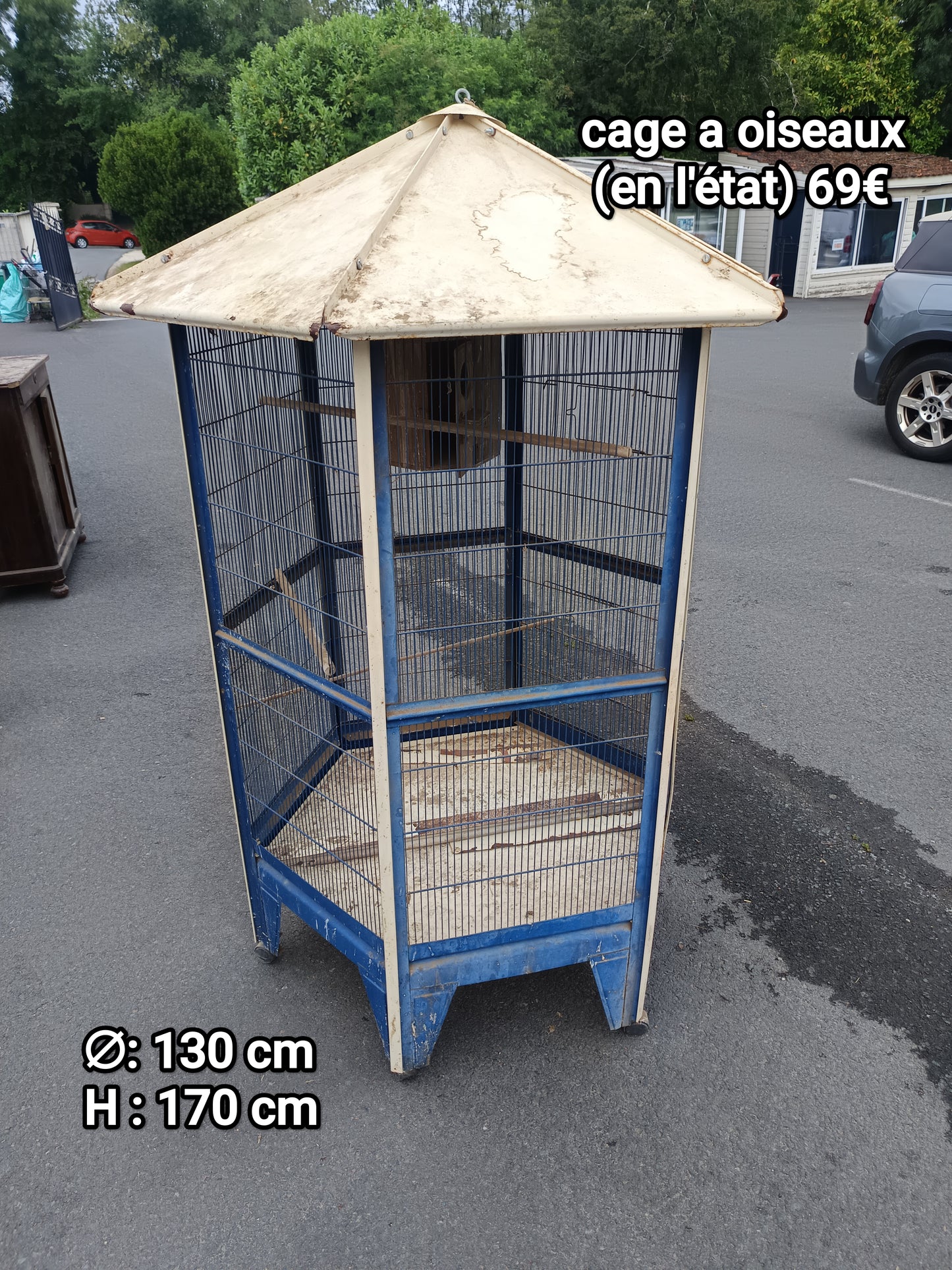 Cage a oiseaux en l'état 062869