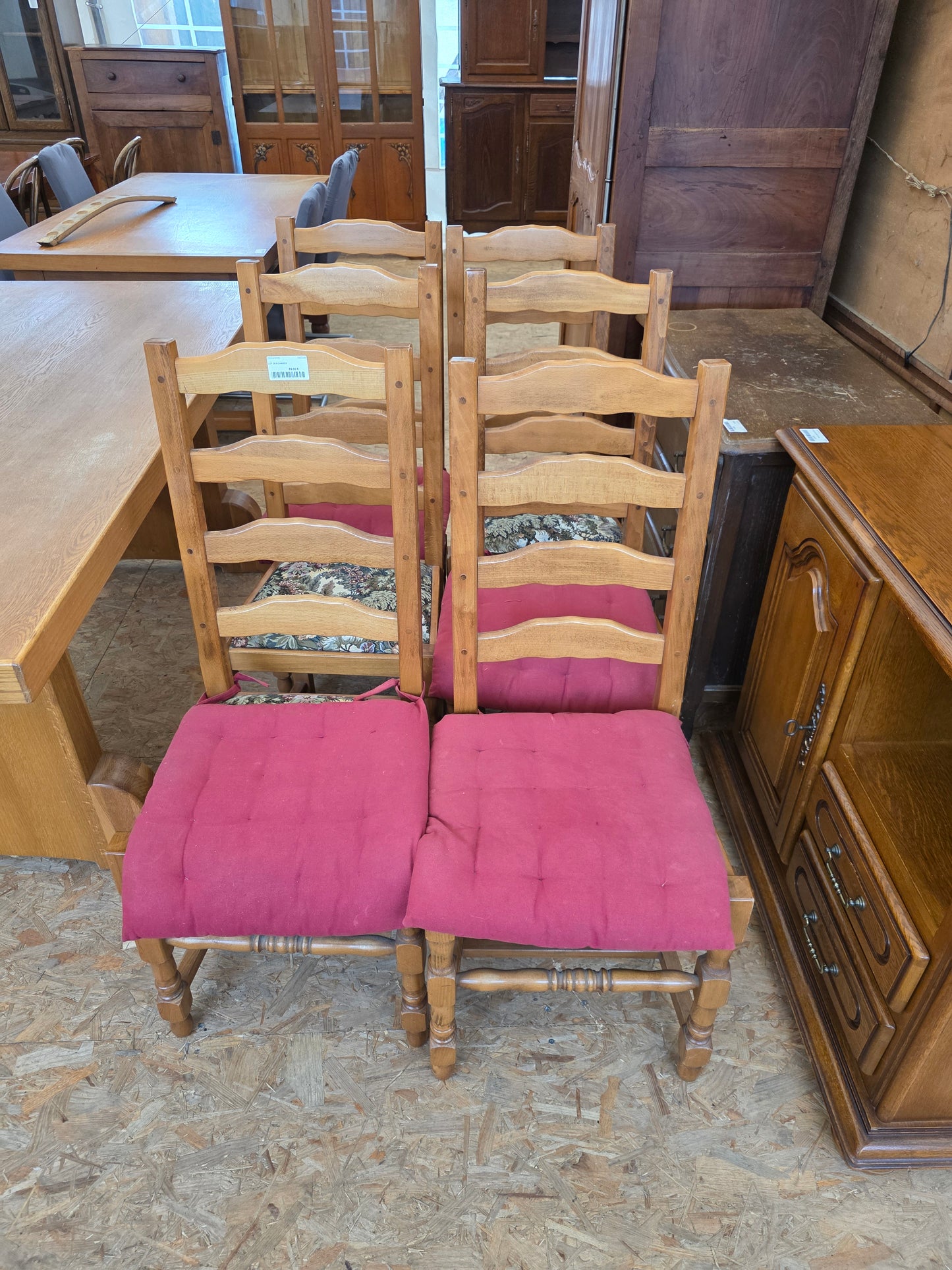 Lot de 6 chaises 040348