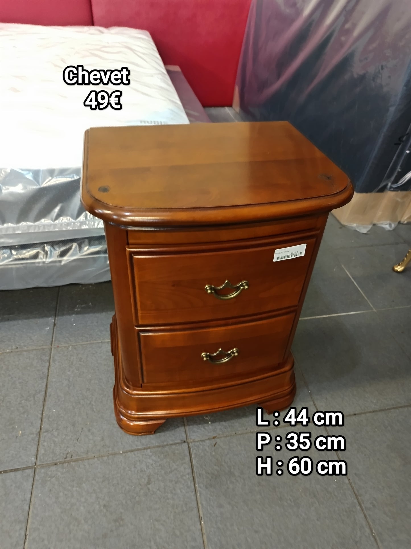 Chevet 2 tiroirs 054993