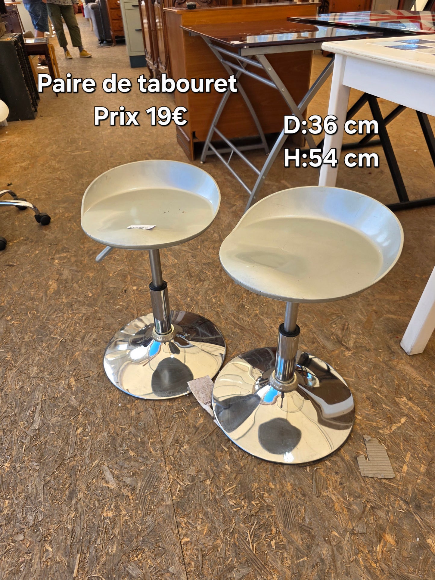 Paire de tabouret 049839