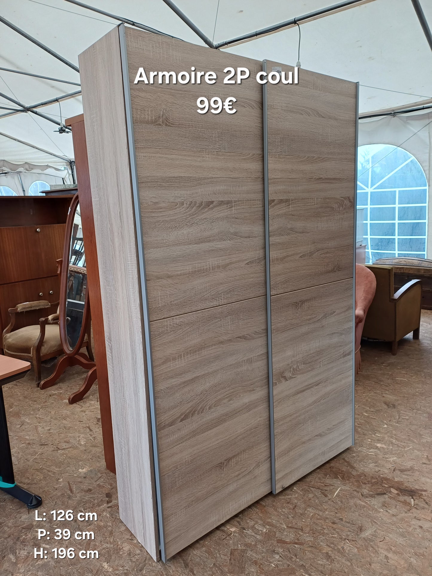 Armoire 2P coul 057150