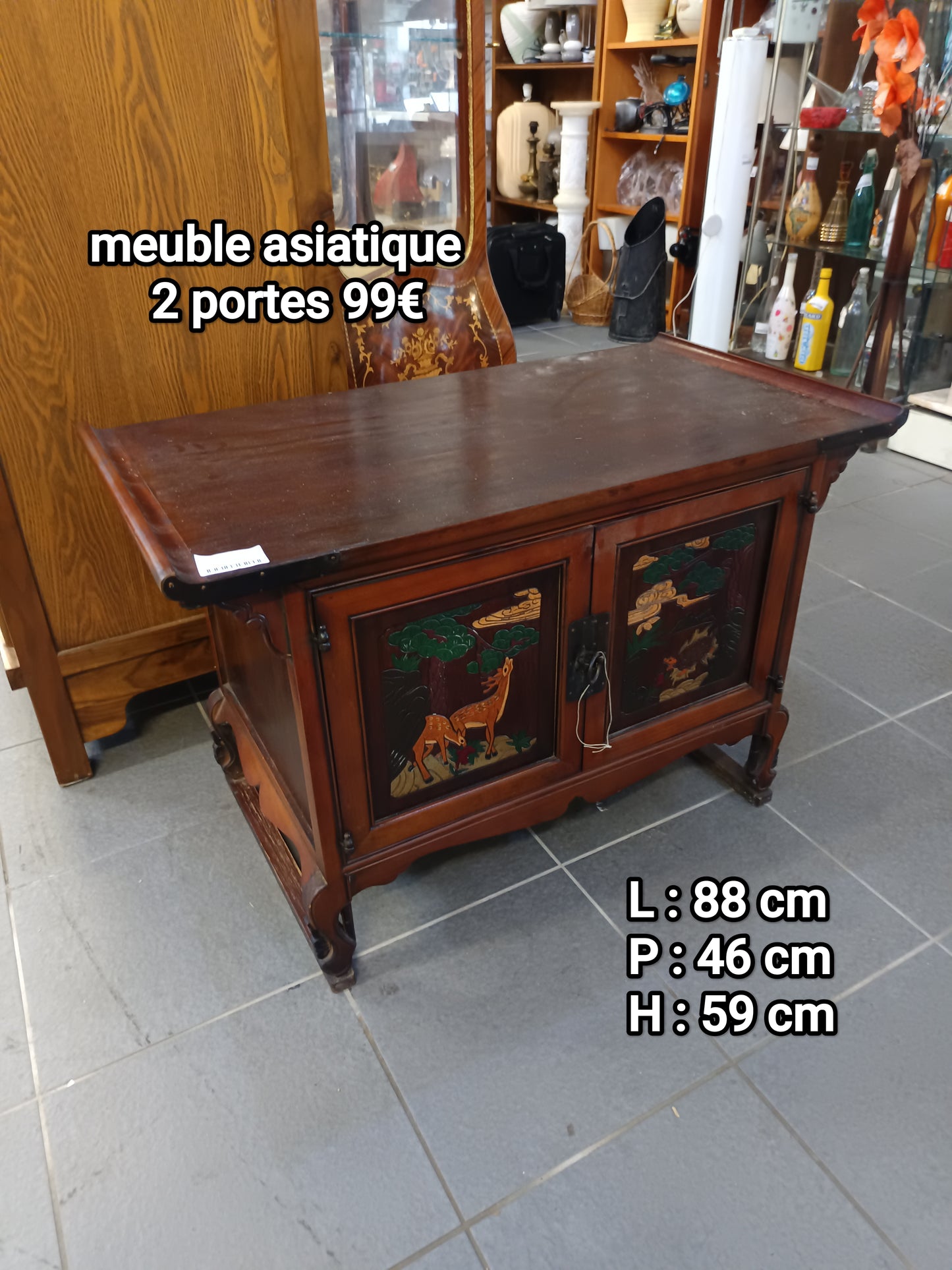 Meuble 2 portes asiatique 048472