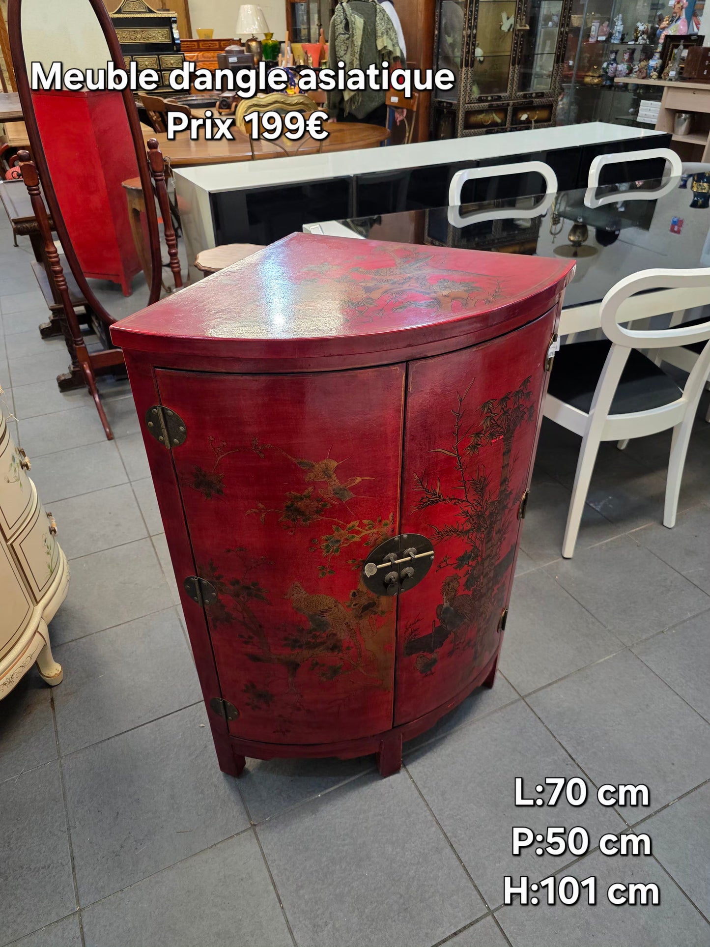 Meuble ďangle asiatique 053334